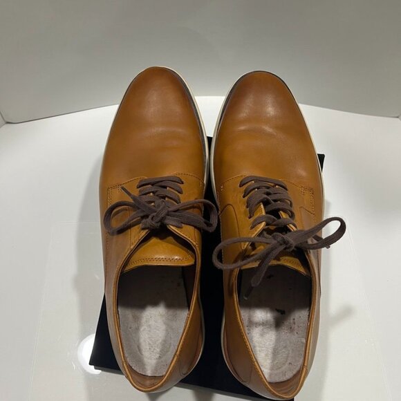 Allen Edmonds Carson Hybrid Derby Leather Shoes Cognac Brown main image 8